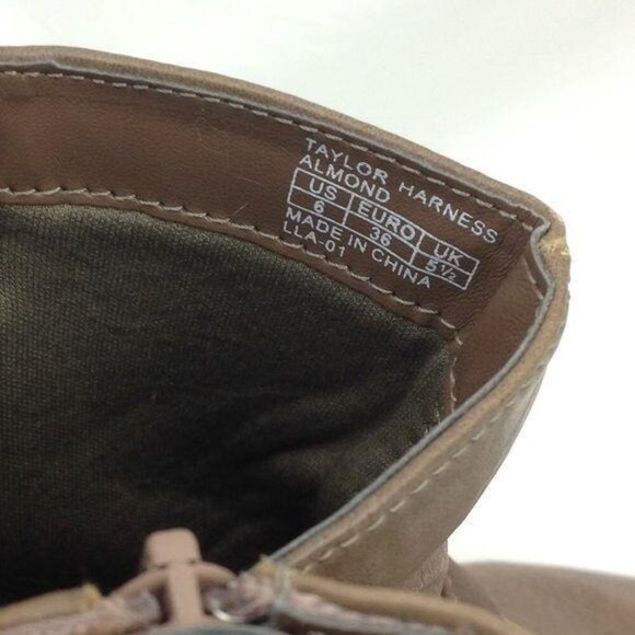 Kenneth Cole Taylor Brown Leather Western Harness Short Moto Engineer Boots Size - Picture 7 of 10